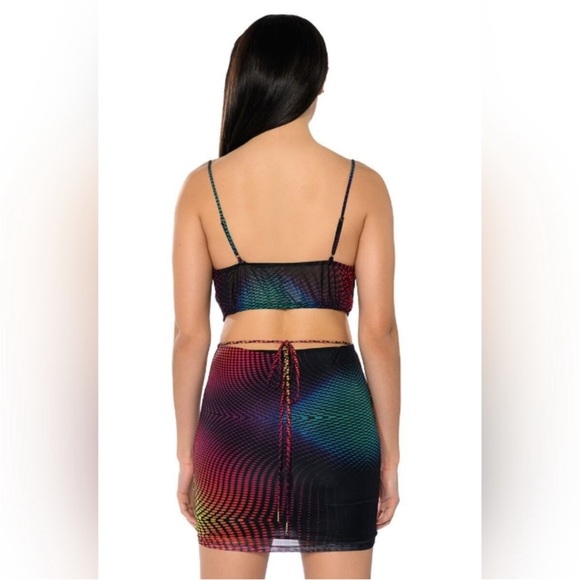 NWT - WORTH EVERYTHING PRINTED MINI DRESS - Picture 4 of 4